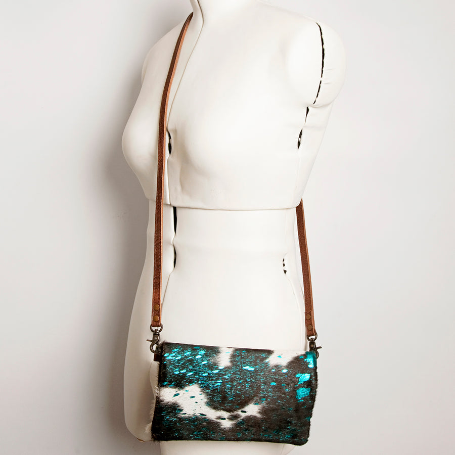 American Darling Small Cross body Bag, Hair-On Cowhide, Genuine Full Grain Western Purse