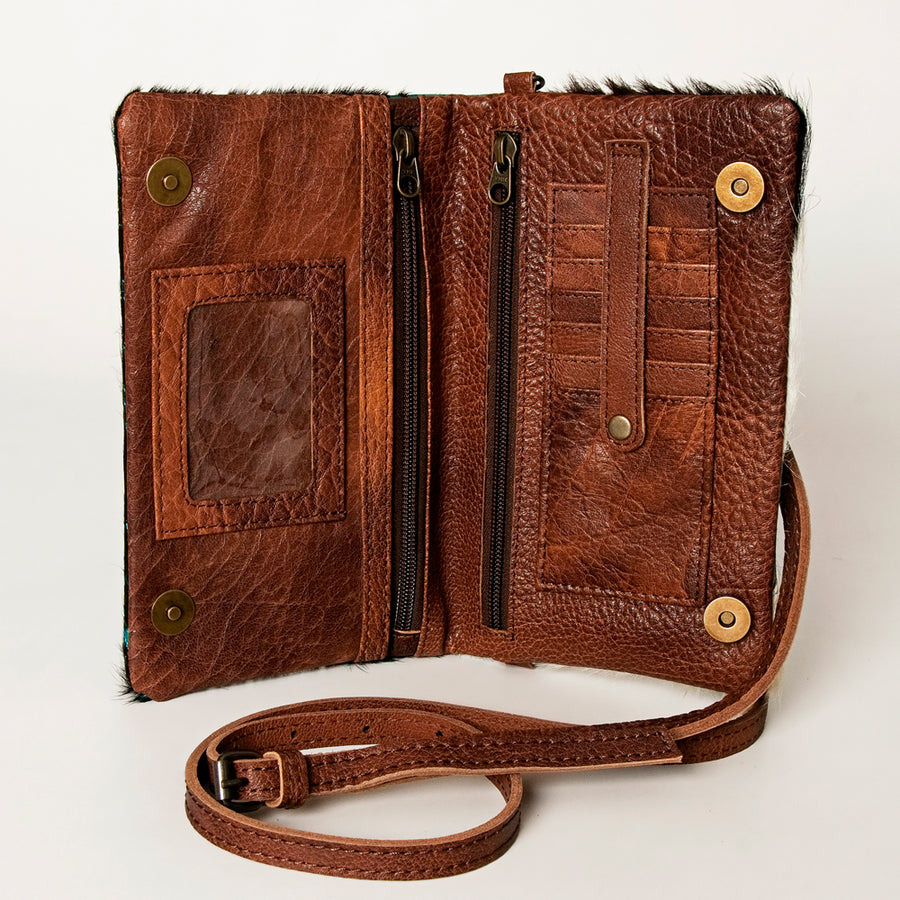 American Darling Small Cross body Bag, Hair-On Cowhide, Genuine Full Grain Western Purse