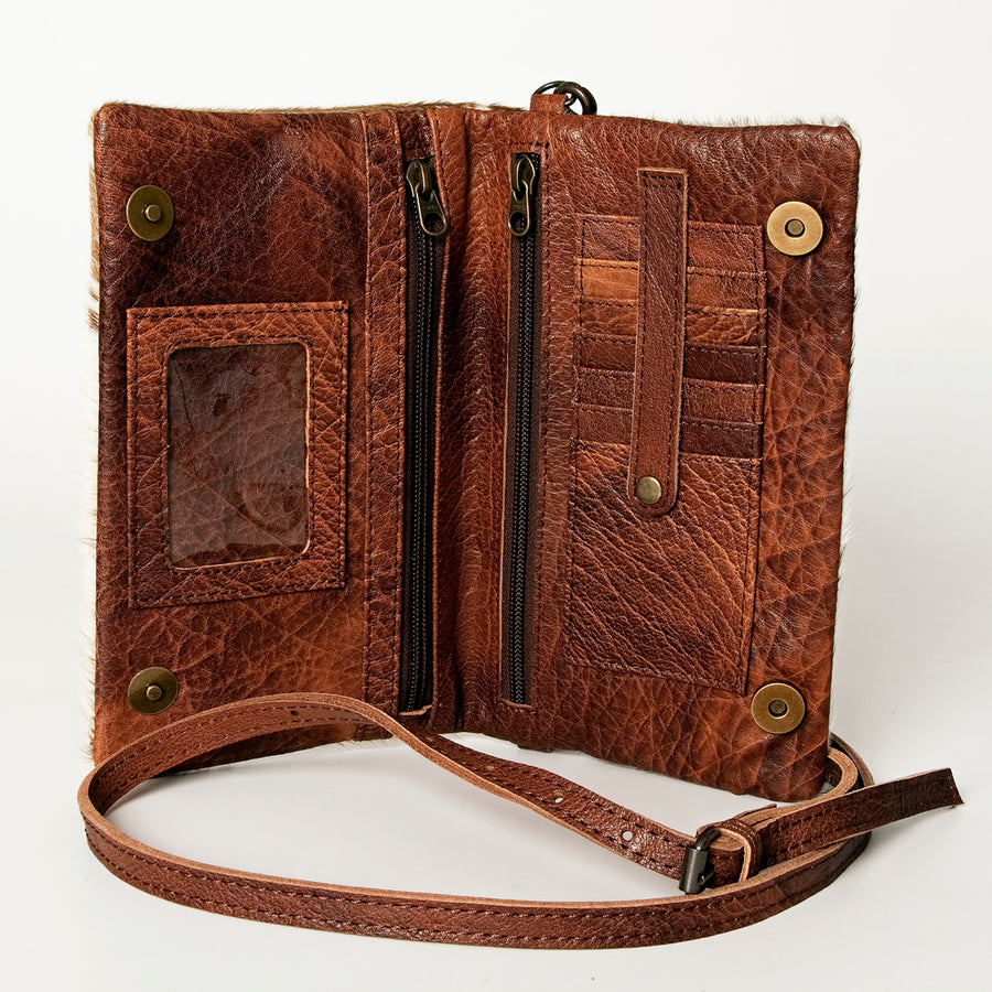 American Darling Small Cross body Bag, Hair-On Cowhide, Genuine Full Grain Western Purse