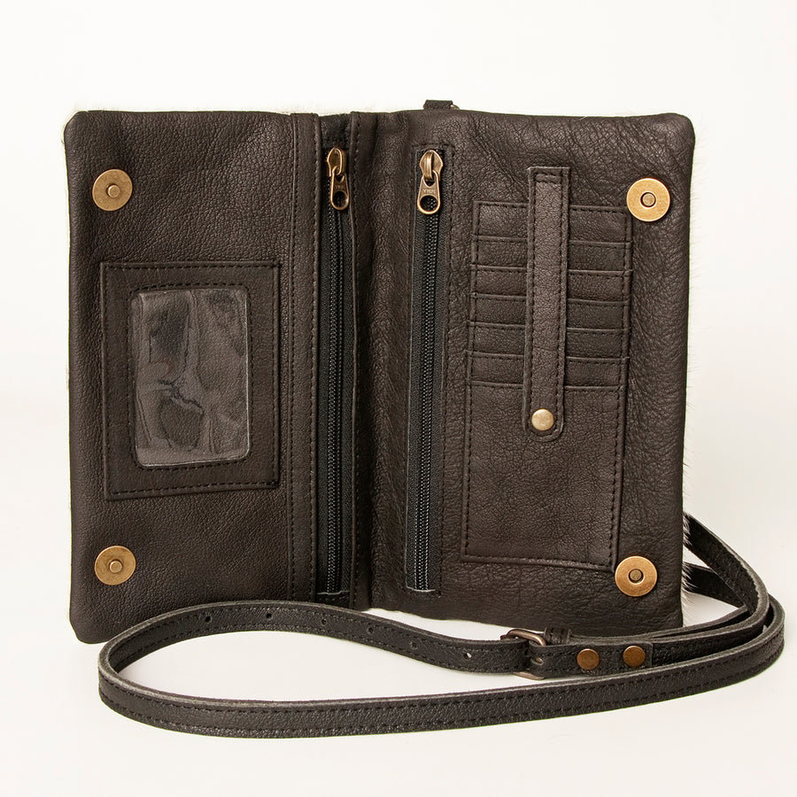 American Darling Small Cross body Bag, Hair-On Cowhide, Genuine Full Grain Western Purse