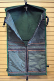 24“W x 20“H x 8“D Garment Bag  Leather Canvas Large