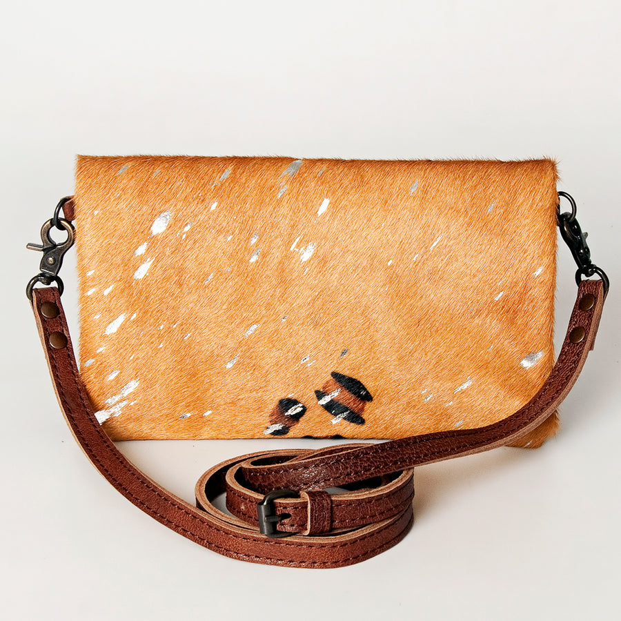 American Darling Small Cross body Bag, Hair-On Cowhide, Genuine Full Grain Western Purse