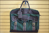 23“W x 20“H x 7“D Garment Bag  Leather Canvas Regular Size