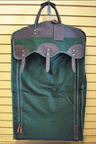 23“W x 20“H x 7“D Garment Bag  Leather Canvas Regular Size
