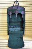 23“W x 20“H x 7“D Garment Bag  Leather Canvas Regular Size