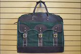 23“W x 20“H x 7“D Garment Bag  Leather Canvas Regular Size