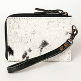 American Darling Coin Purse Hair on Genuine Leather Western Women Bag | Handbag Wristlet Travel Clutch