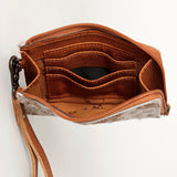 American Darling Coin Purse Hair on Genuine Leather Western Women Bag | Handbag Wristlet Travel Clutch