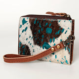 American Darling Coin Purse Hair on Genuine Leather Western Women Bag | Handbag Wristlet Travel Clutch
