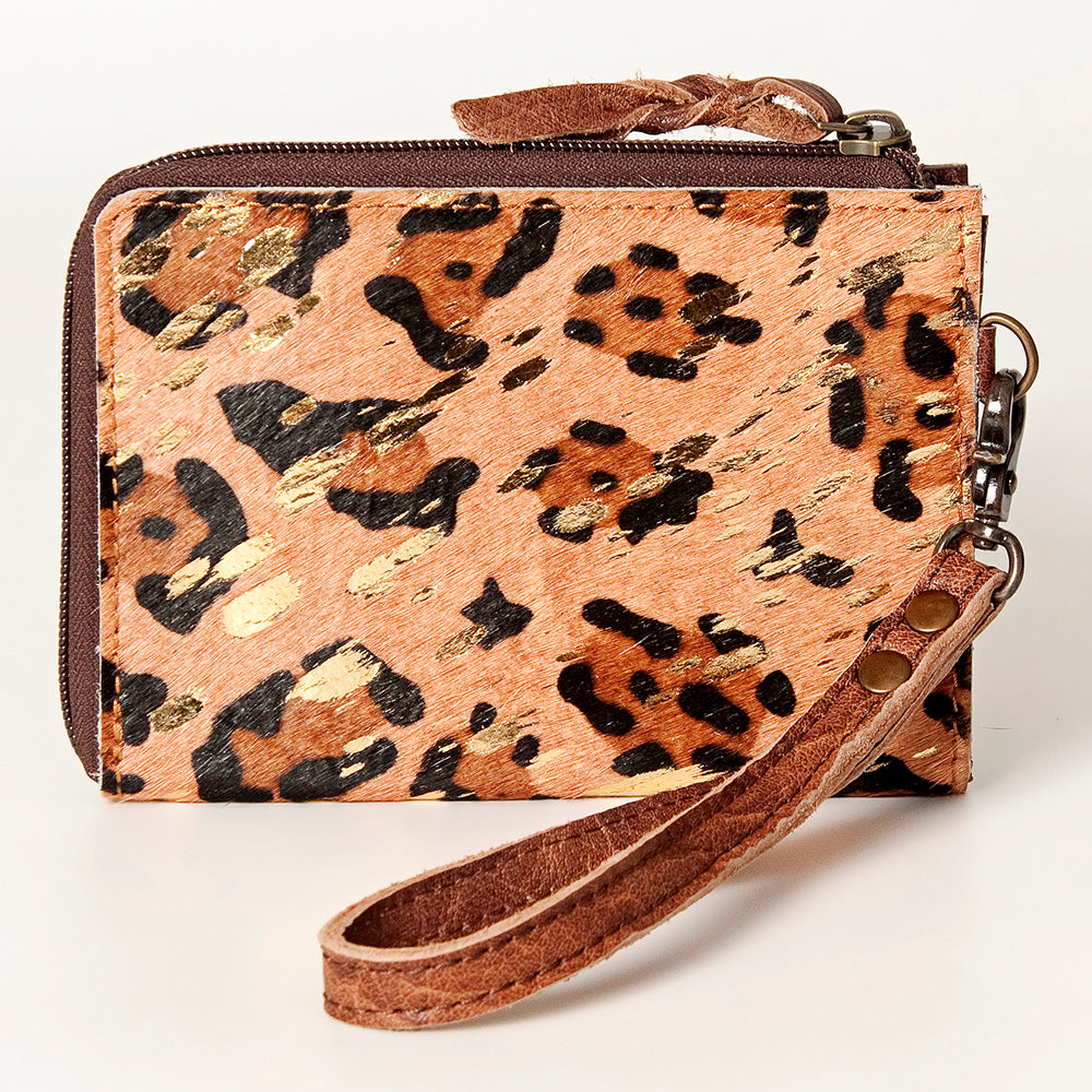 American Darling Coin Purse Hair on Genuine Leather Western Women Bag | Handbag Wristlet Travel Clutch