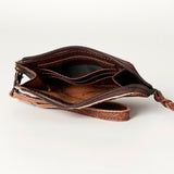 American Darling Coin Purse Hair on Genuine Leather Western Women Bag | Handbag Wristlet Travel Clutch
