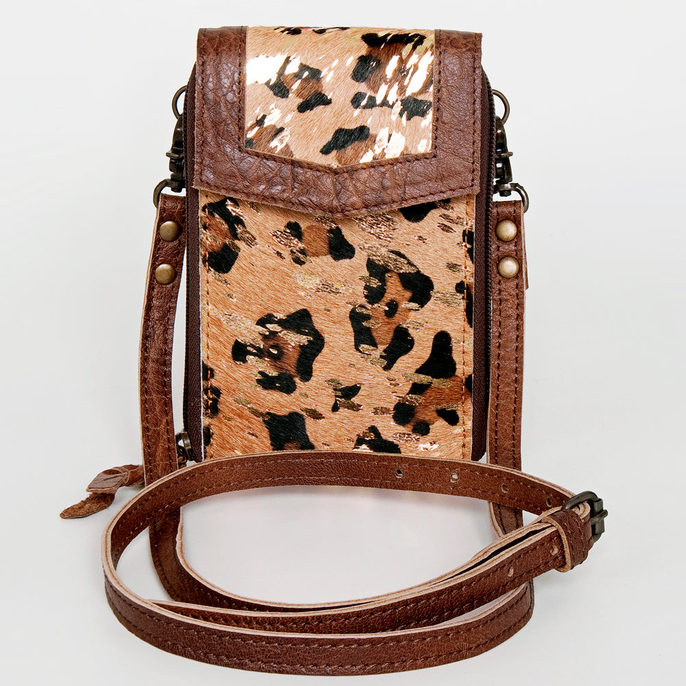 American Darling Cell Phone Holder Hand Tooled Genuine Leather Western Women Bag Purse | Case