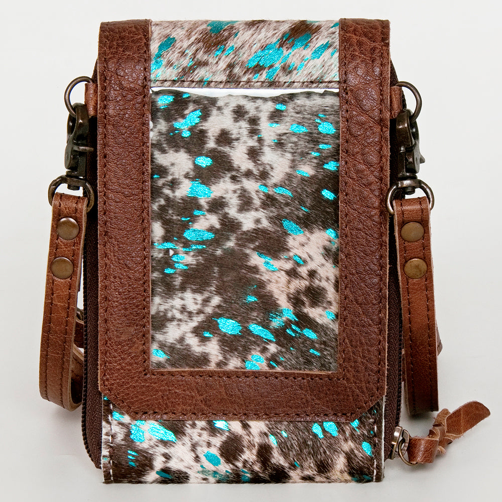 American Darling Cell Phone Holder Hand Tooled Genuine Leather Western Women Bag Purse | Case