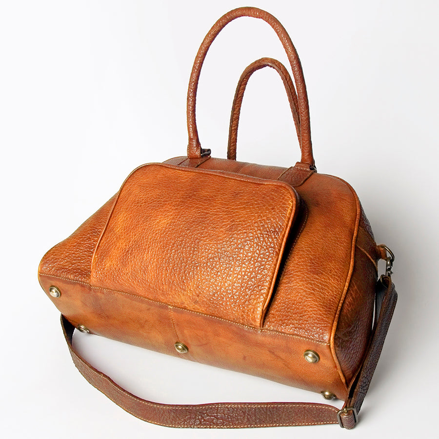 Never Mind Nmbgz121D Tote Vintage Handmade Genuine Cowhide Leather Women Bag Western Handbag Purse