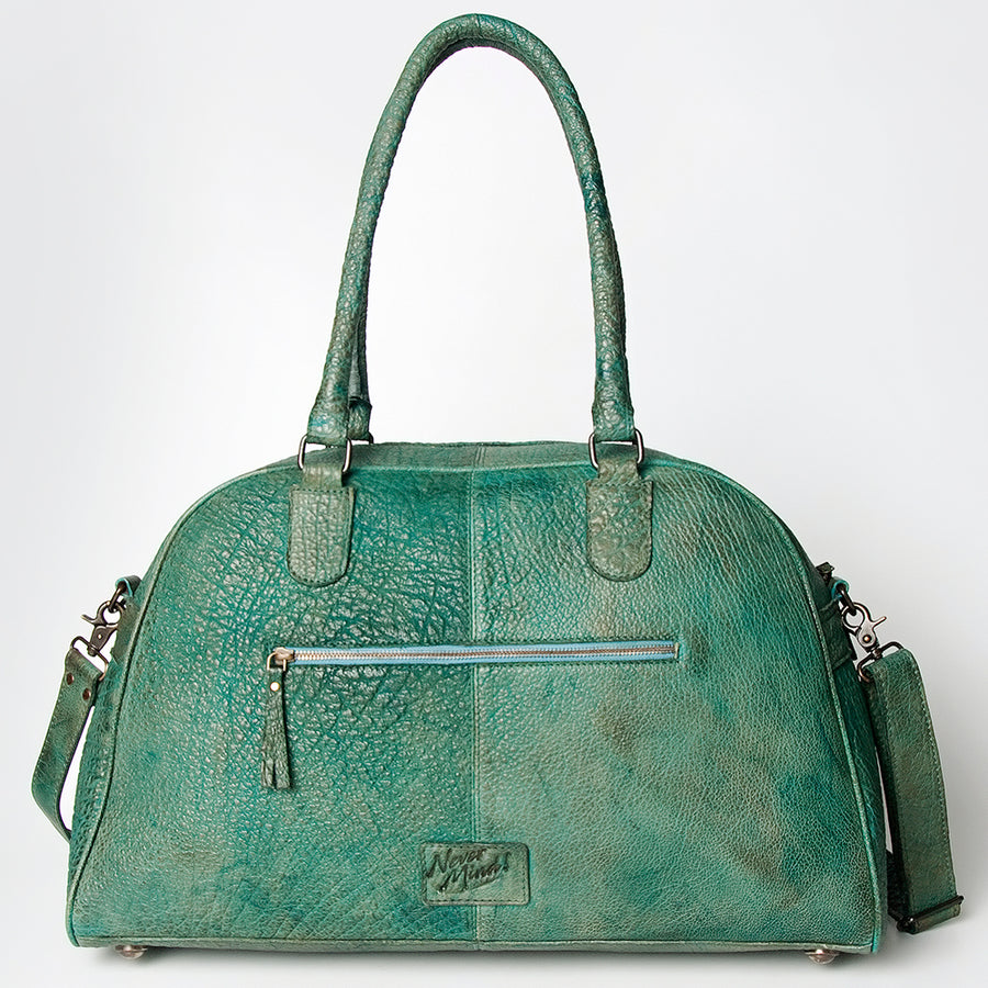 Never Mind Nmbgz121B Tote Vintage Handmade Genuine Cowhide Leather Women Bag Western Handbag Purse