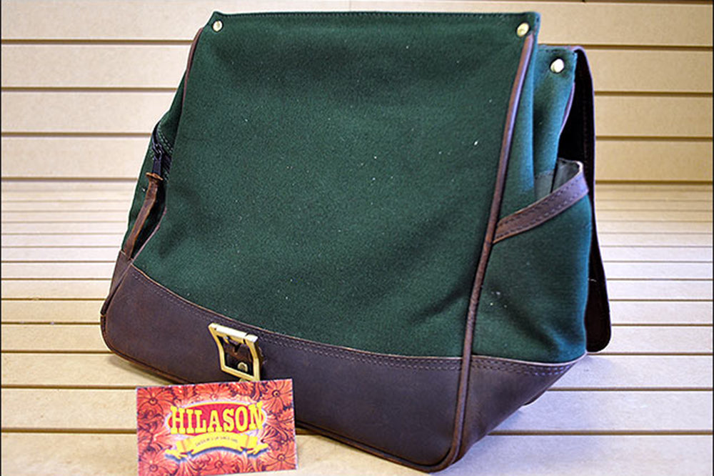 11”W x 12”H x 6”D Hunting Field Bag Leather Canvas