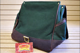 11”W x 12”H x 6”D Hunting Field Bag Leather Canvas