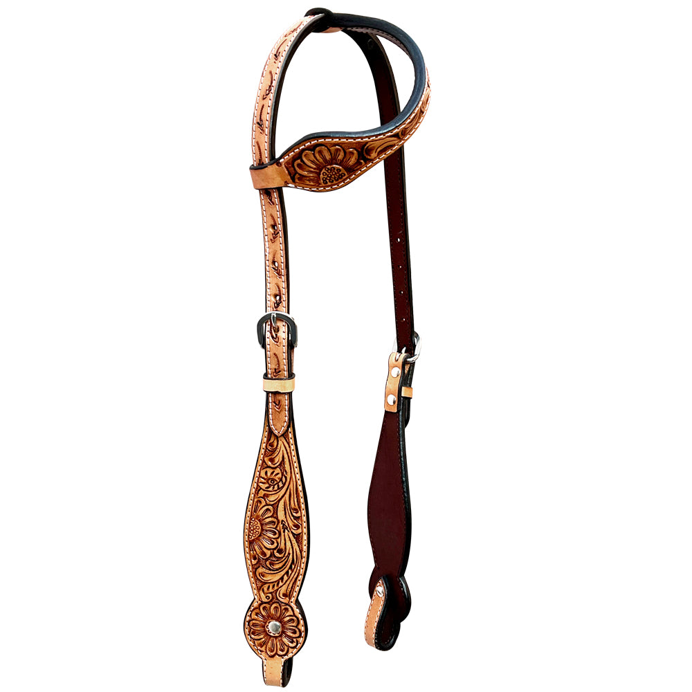 Bar H Equine Genuine Western American Leather Horse Headstall