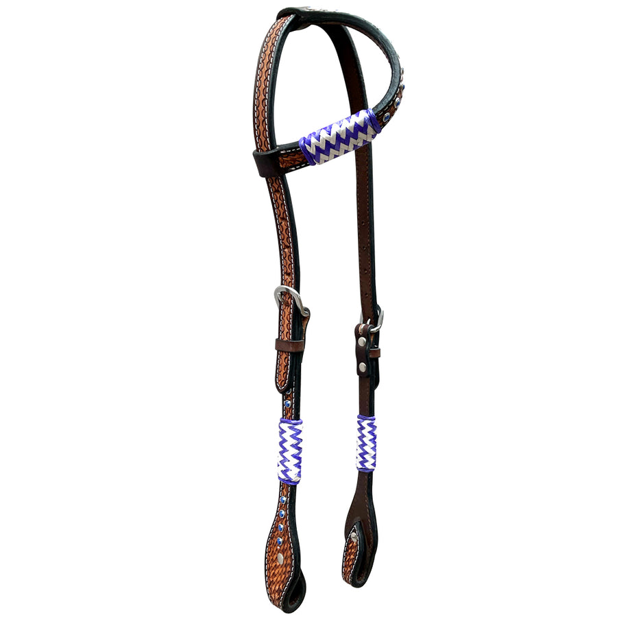 Bar H Equine Genuine Western American Leather Horse One Ear Headstall - Bar H Equine