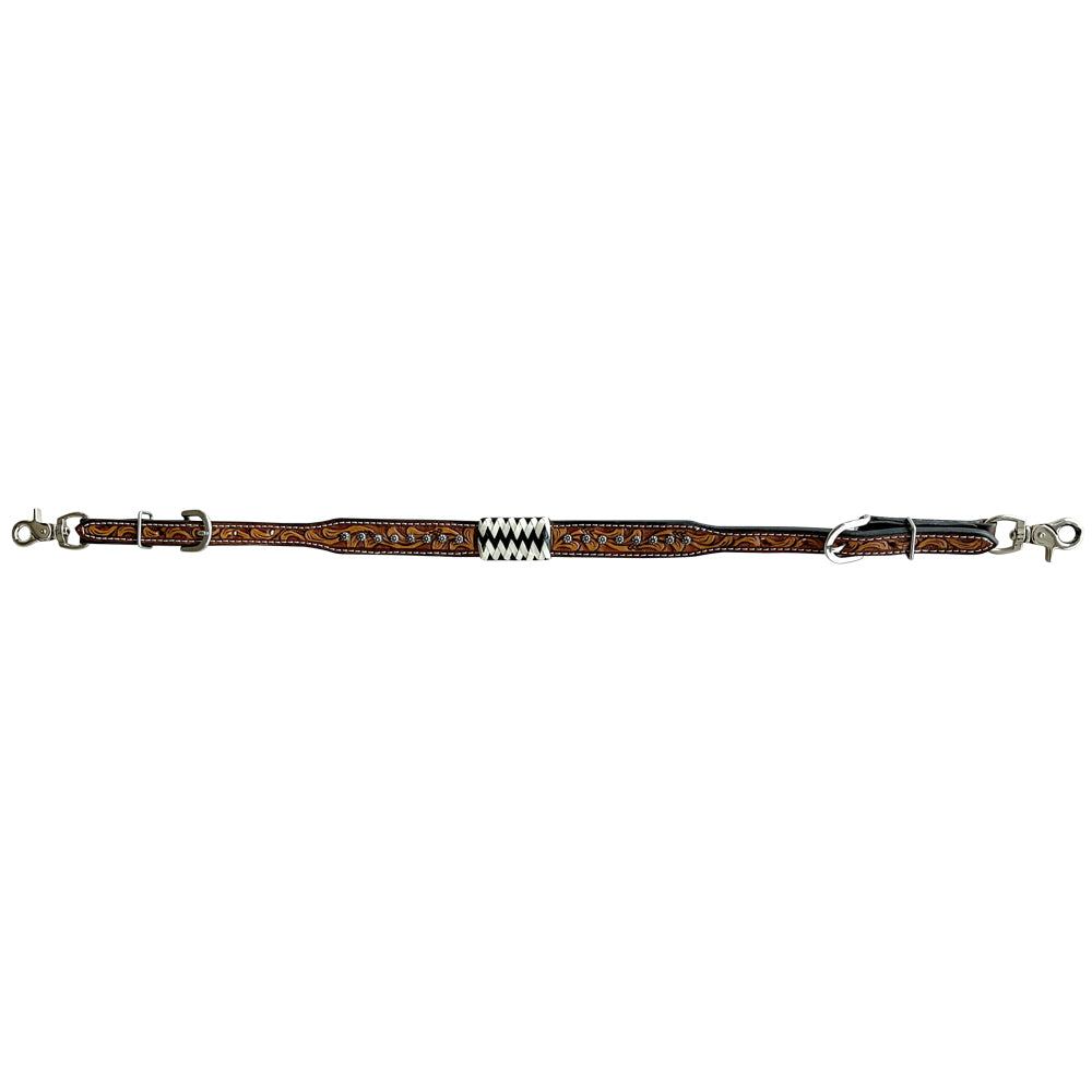 Bar H Equine American Leather Horse Saddle Tack One Ear Headstall | Breast Collar Browband Wither Strap Set BER213