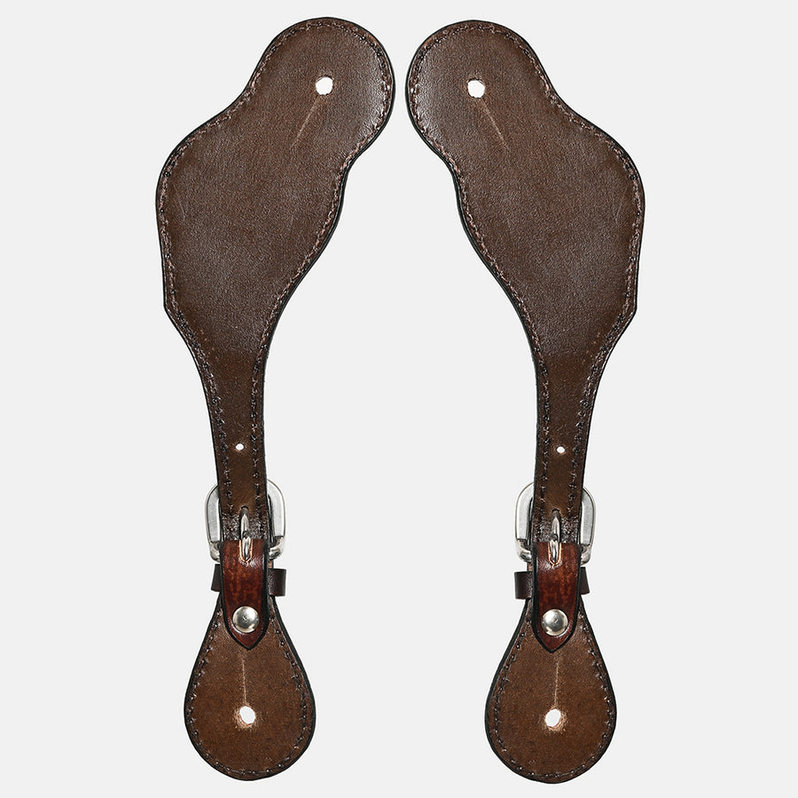 Bar H Equine Leather Spurs Straps for Adults Western Womens Spur Horse Riding Barrel Racing Show and Rodeo Strap Adult Women