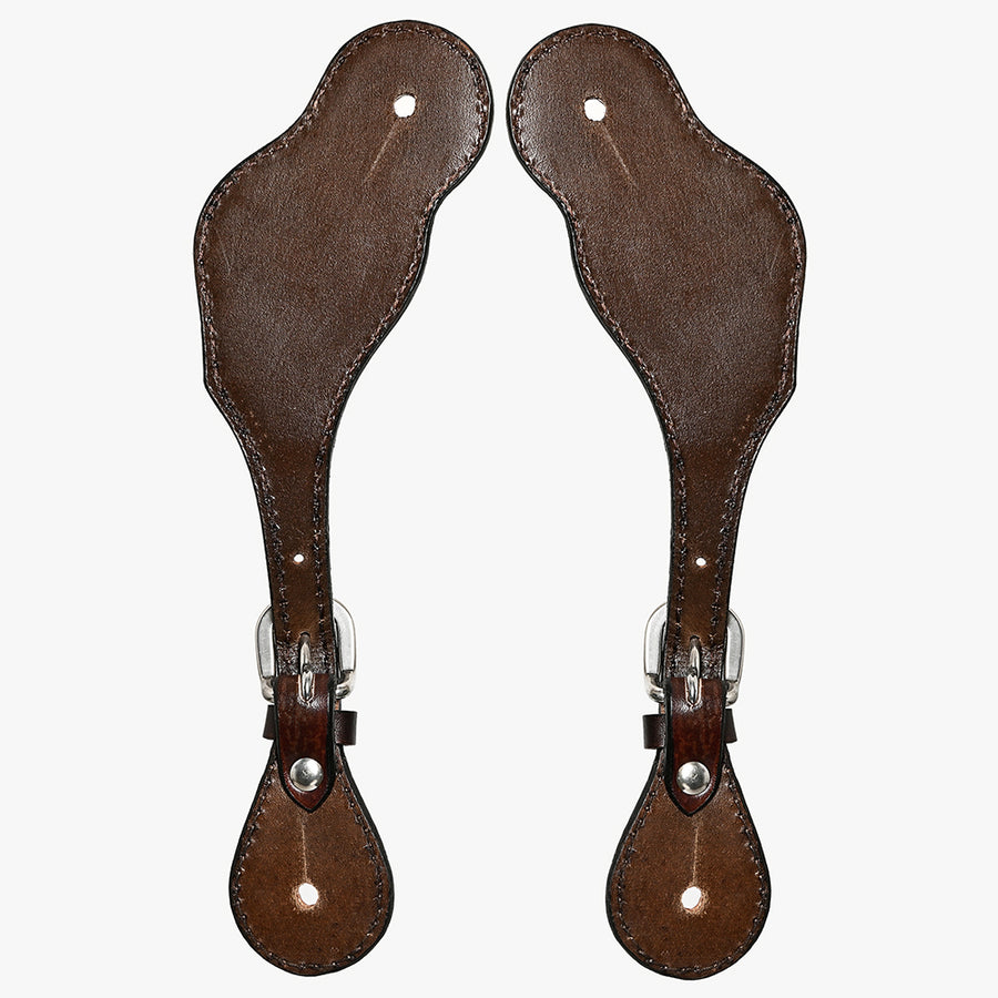 Bar H Equine Leather Spurs Straps for Adults Western Womens Spur Horse Riding Barrel Racing Show and Rodeo Strap Adult Women