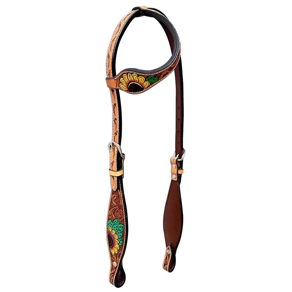 Bar H Equine Genuine Western American Leather Horse Headstall
