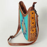 American Darling Hobo Saddle Blanket Fabric Genuine Leather Western Women Bag | Handbag Purse Bags for Wallet Cute