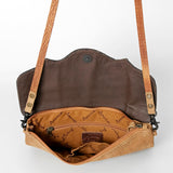 American Darling ADBGS178DM1D Envelope Hand Tooled Embossed Genuine Leather women bag western handbag purse