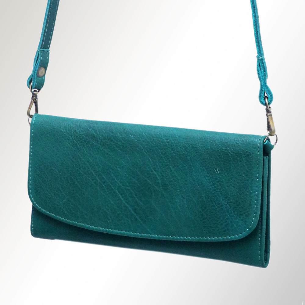 American Darling Wallet Hair on Full Grain Genuine Leather Western Women Bag | Handbag Purse Travel Clutch