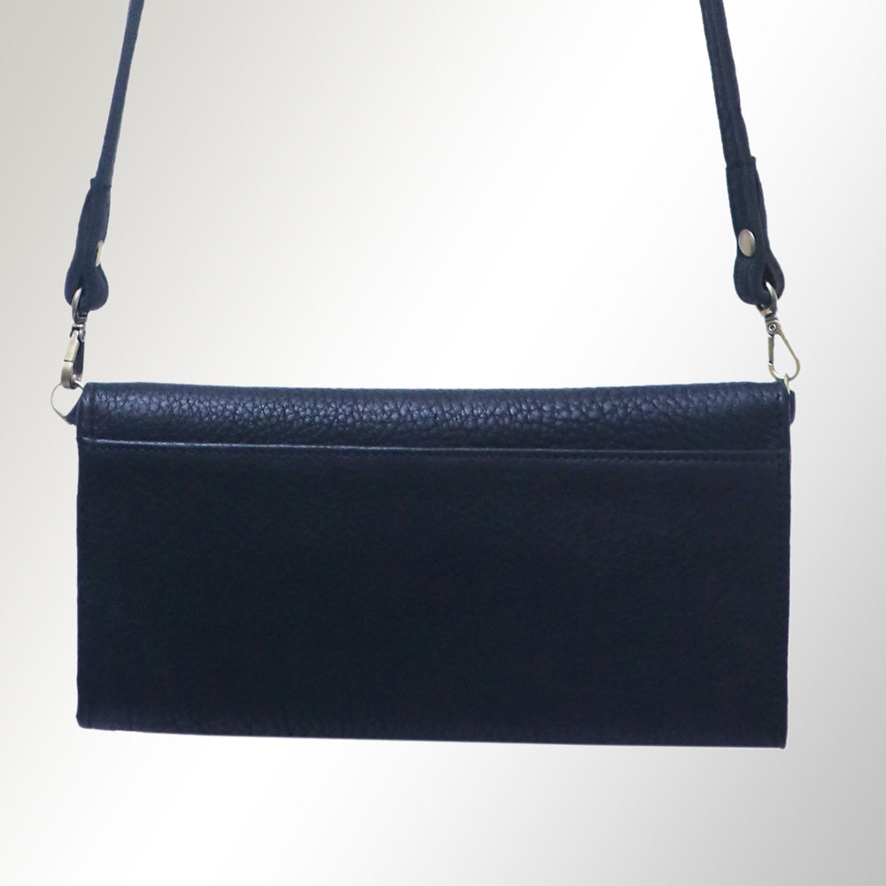 American Darling Wallet Hair on Full Grain Genuine Leather Western Women Bag | Handbag Purse Travel Clutch