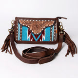 American Darling Small Crossbody Hand Tooled Saddle Blanket Genuine Leather Western Women Bag Handbag Purse | for Cute