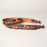 American Darling ADSTZ104 Hand Tooled Genuine Leather Crossbody Handle Strap For Bags