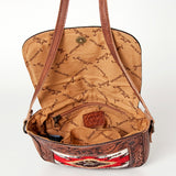 American Darling Messenger Hand Tooled Saddle Blanket Genuine Leather Western Women Bag Handbag Purse | Cute