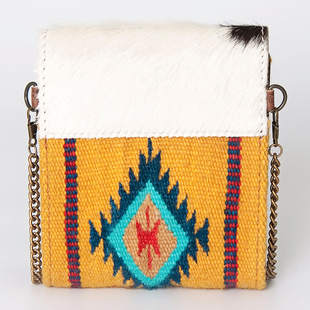 American Darling Cross Body Hand Tooled Hair on Genuine Leather Western Women Bag Handbag Purse | Crossbody for Cute