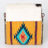 American Darling Cross Body Hand Tooled Hair on Genuine Leather Western Women Bag Handbag Purse | Crossbody for Cute