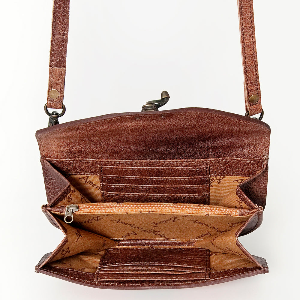 American Darling Cross Body Saddle Blanket Genuine Leather Western Women Bag Handbag Purse | Crossbody for Cute