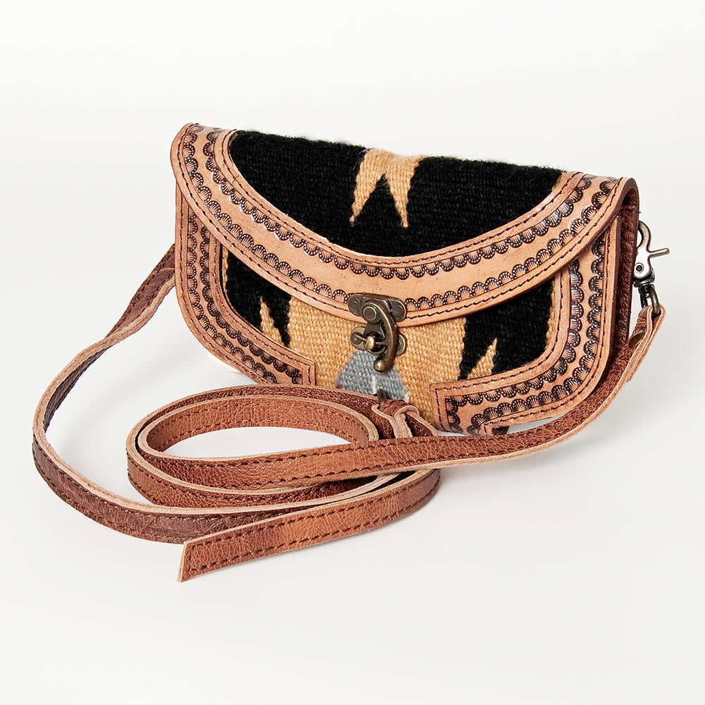American Darling Cross Body Saddle Blanket Genuine Leather Western Women Bag Handbag Purse | Crossbody for Cute
