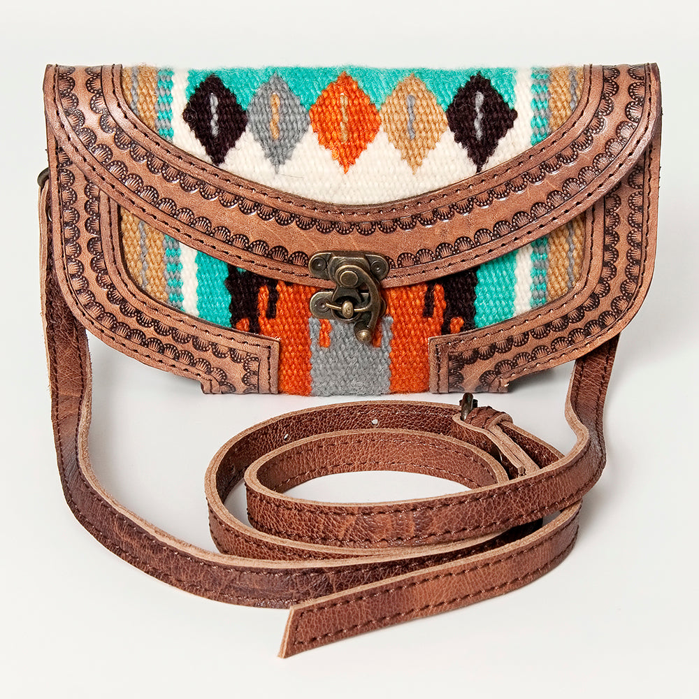 American Darling Cross Body Saddle Blanket Genuine Leather Western Women Bag Handbag Purse | Crossbody for Cute