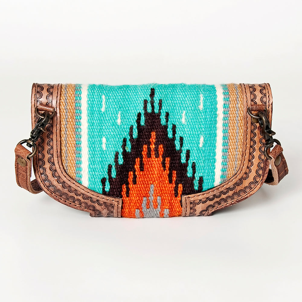 American Darling Cross Body Saddle Blanket Genuine Leather Western Women Bag Handbag Purse | Crossbody for Cute
