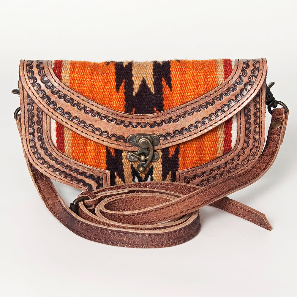 American Darling Cross Body Saddle Blanket Genuine Leather Western Women Bag Handbag Purse | Crossbody for Cute
