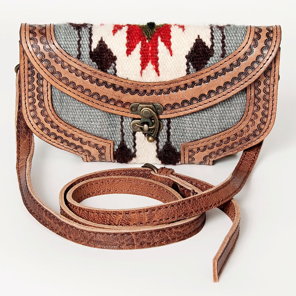 American Darling Cross Body Saddle Blanket Genuine Leather Western Women Bag Handbag Purse | Crossbody for Cute