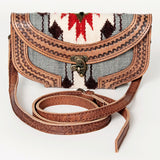 American Darling Cross Body Saddle Blanket Genuine Leather Western Women Bag Handbag Purse | Crossbody for Cute