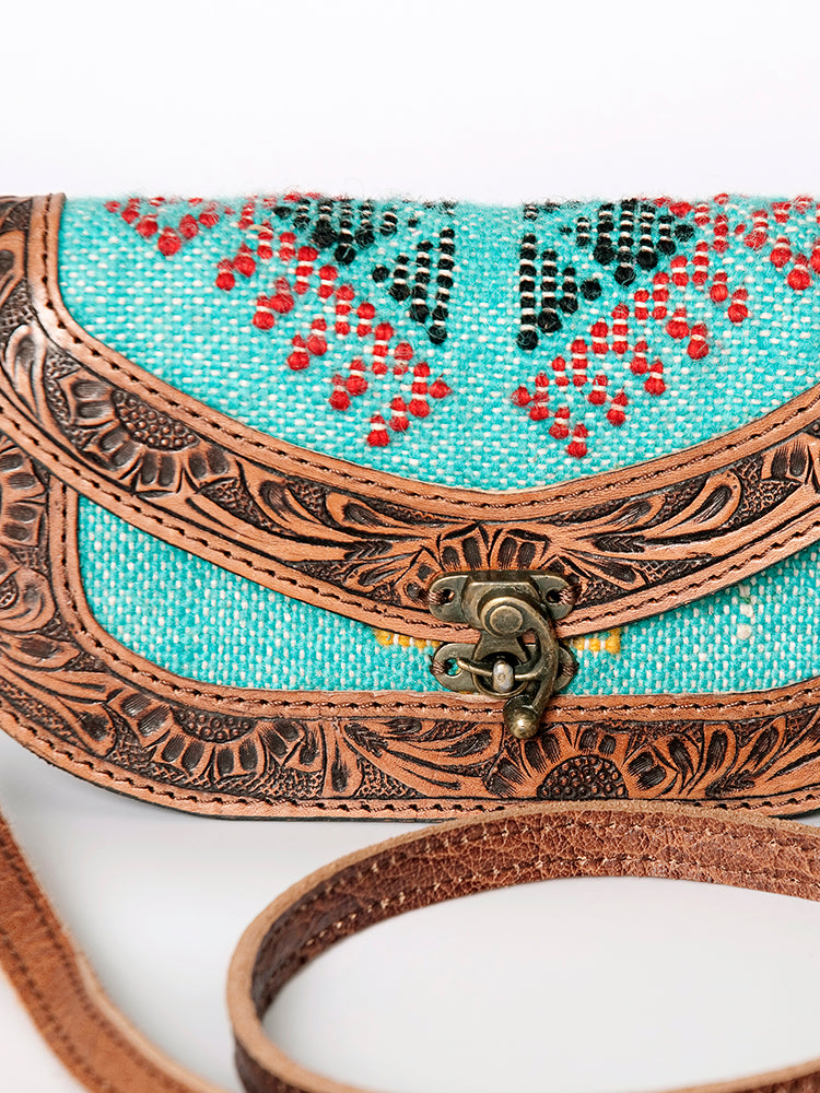 American Darling Cross Body Saddle Blanket Genuine Leather Western Women Bag Handbag Purse | Crossbody for Cute