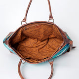 American Darling Tote Saddle Blanket Genuine Leather Western Women Bag Handbag Purse | Travel Bags Cute College Casual