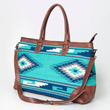 American Darling Tote Saddle Blanket Genuine Leather Western Women Bag Handbag Purse | Travel Bags Cute College Casual