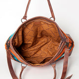 American Darling Tote Saddle Blanket Genuine Leather Western Women Bag Handbag Purse | Travel Bags Cute College Casual