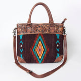 American Darling Tote Hand Tooled Saddle Blanket Genuine Leather Western Women Bag Handbag Purse | Travel Bags College Casual