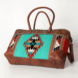 American Darling Tote Hand Tooled Saddle Blanket Genuine Leather Western Women Bag Handbag Purse | Travel Bags College Casual