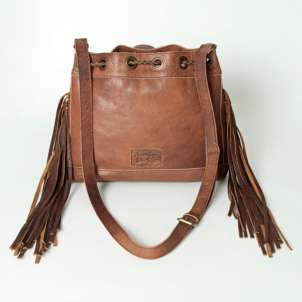American Darling Cross Body Hand Tooled Saddle Blanket Genuine Leather Western Women Bag Handbag Purse | Crossbody for Cute
